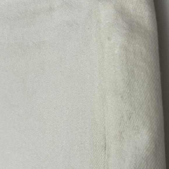 30 Agolde High Rise Short Parker Long Organic Cotton White Button Closure Denim - Picture 11 of 16